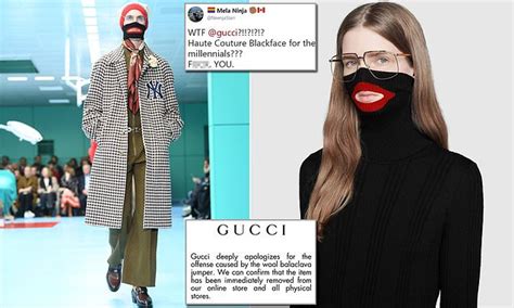 gucci clothing controversy|gucci balaclava.